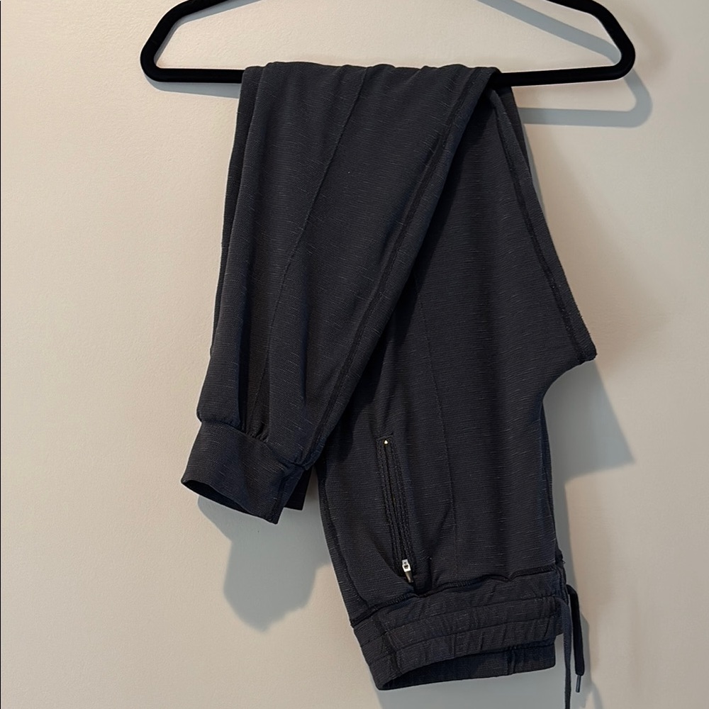 Charcoal TNA Jogger Pants with Zipper Detail